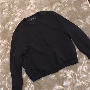Zara Basic black bomber jacket never been worn!